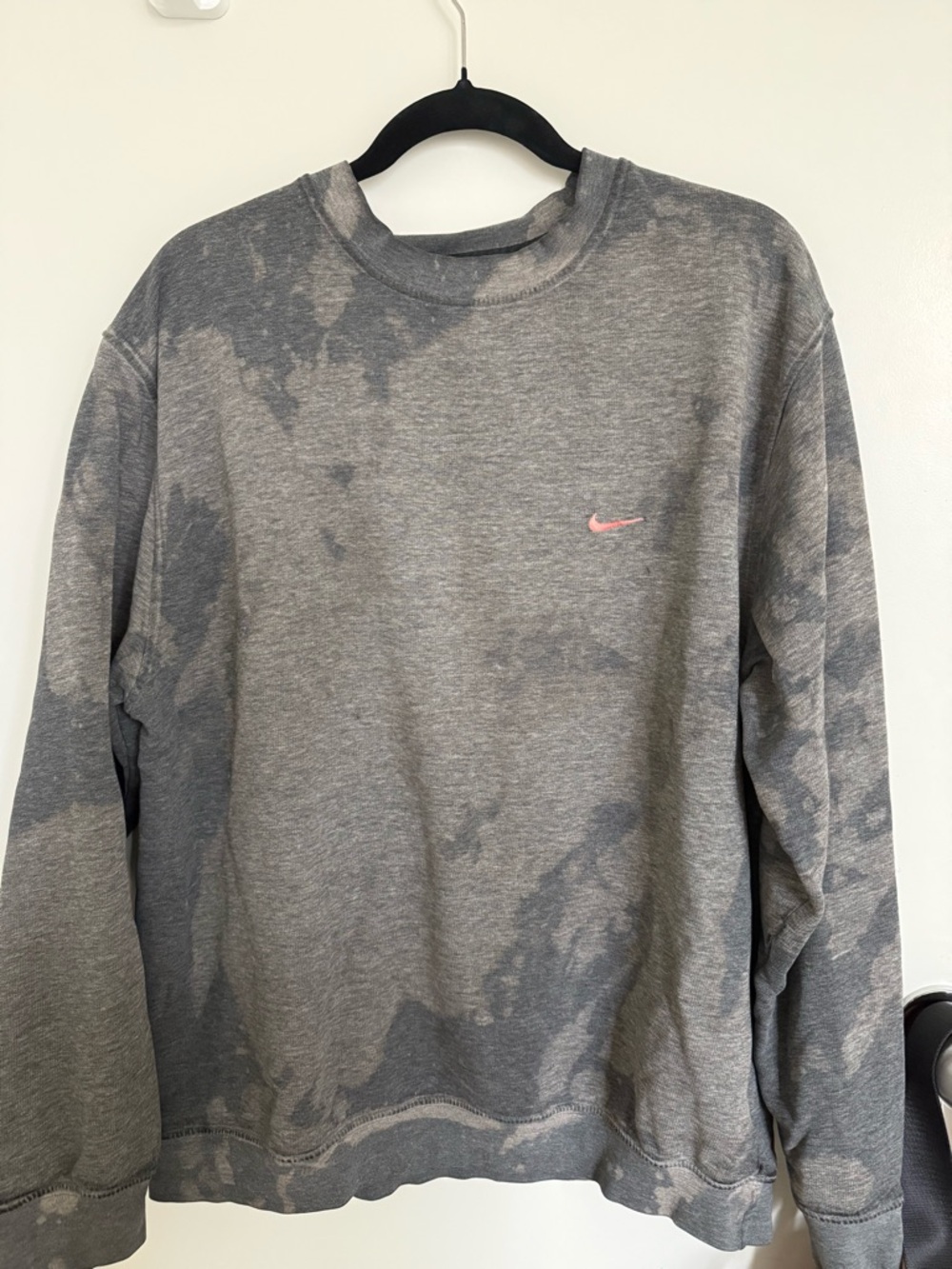 Nike Grey Tie-Dye Crewneck Sweatshirt